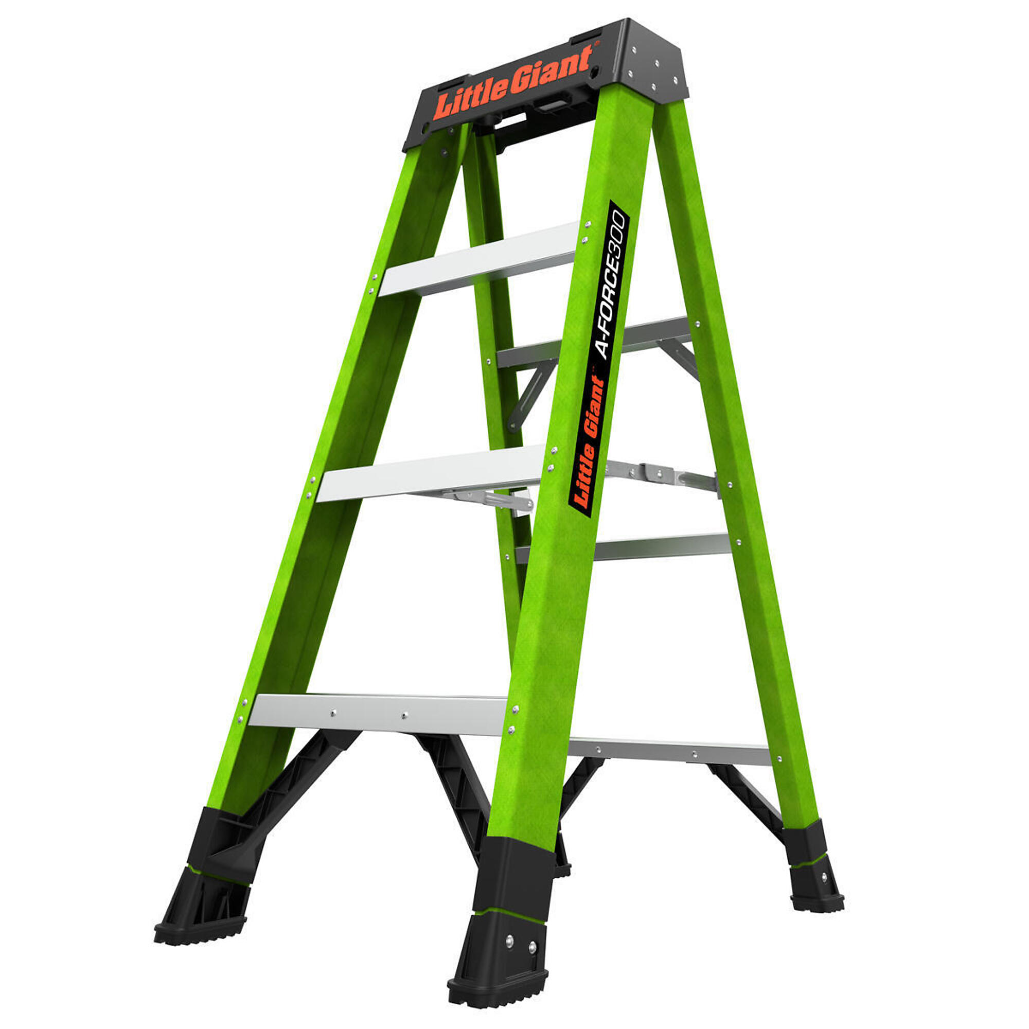 Little Giant Ladders, A-Force300 A-Frame Step Ladder - 4ft., Fiberglass, 300-Lb Capacity, Type IA     Model # 15794-001